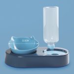 2 in 1 Cat Feeder Bowl Automatic Drinking Storage WaterBowl Dispenser Water - Image 3