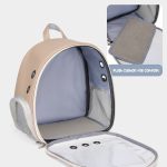 Cat Carrier Bag PU Portable Travel Outdoor Backpack for Cats Transparent - Image 4