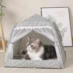 Cat Tent Bed Pet Products The General Teepee Closed Cozy Hammock with Floors Cat - Image 4