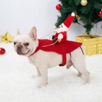 Pet clothes Santa Claus riding a deer Jackets Coat Pet - Image 2