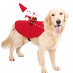Pet clothes Santa Claus riding a deer Jackets Coat Pet - Image 3