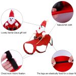 Pet clothes Santa Claus riding a deer Jackets Coat Pet - Image 4