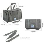 Folding Fabric Pet Carrier Backpack Cats Breathable Handbag - Image 2