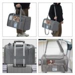 Folding Fabric Pet Carrier Backpack Cats Breathable Handbag - Image 4