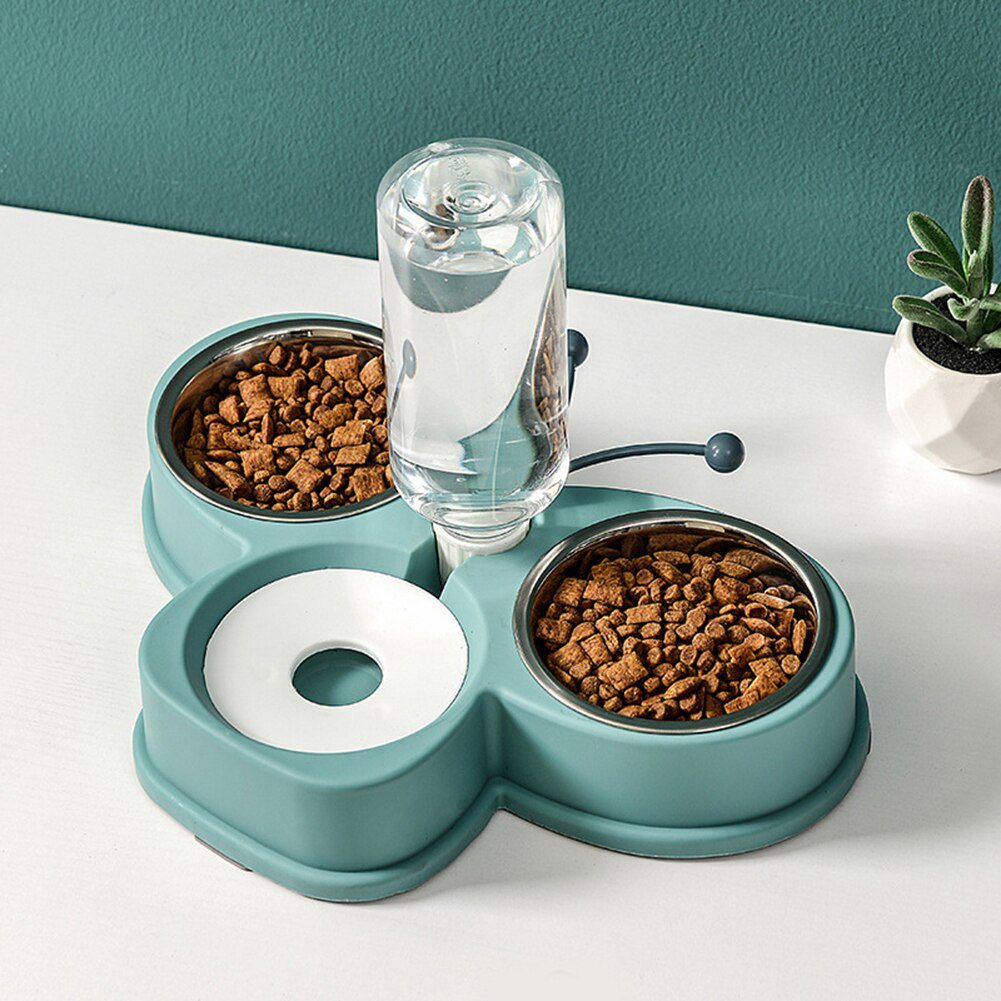 Hanging-Type-Drink-Food-Bowl-Pet-Cat-Dog-Automatic-Feeder-Bowl-Fountain-Water-Dispenser-Stainless-Steel Hanging Type Drink & Food Bowl Pet Cat Automatic Feeder Bowl Fountain Water - Image 1