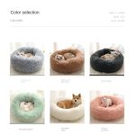 Kimpets Round Cat Bed Pet Bed Kennel Non-Slip Winter Warm - Image 3