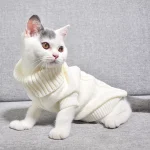 Cat Sweater Winter Warm Cotton Cat Clothes Knitted Kitten Vest For Small Cats