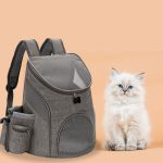 Outdoor Cat Breathable Bag Mesh Portable Backpack Foldable Large Capacity - Image 4