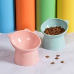 Cat Bowl with Raised Stand Pet Food Cat feeder Protect