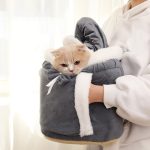 Cat Carrier Bag Small Pets Backpack Winter Warm Soft Plush Carring