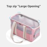Soft Breathable Pet Carriers Portable Dog Cat Carrier Bags Outgoing Travel Foldable Pets Handbag with Zippers Cat Transport Bag - Image 4
