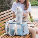 Soft Breathable Pet Carriers Portable Dog Cat Carrier Bags Outgoing Travel Foldable Pets Handbag with Zippers Cat Transport Bag - Image 5