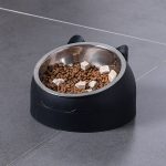 Stainless Steel Cat Bowl Non Slip Puppy Base Cat Food Drinking - Image 2