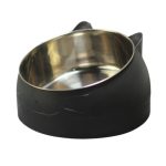 Stainless Steel Cat Bowl Non Slip Puppy Base Cat Food Drinking