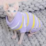 Winter Warm Sphynx Cat Clothes Puppy Kitten Knitted Sweater Hoodies For Sphin - Image 2
